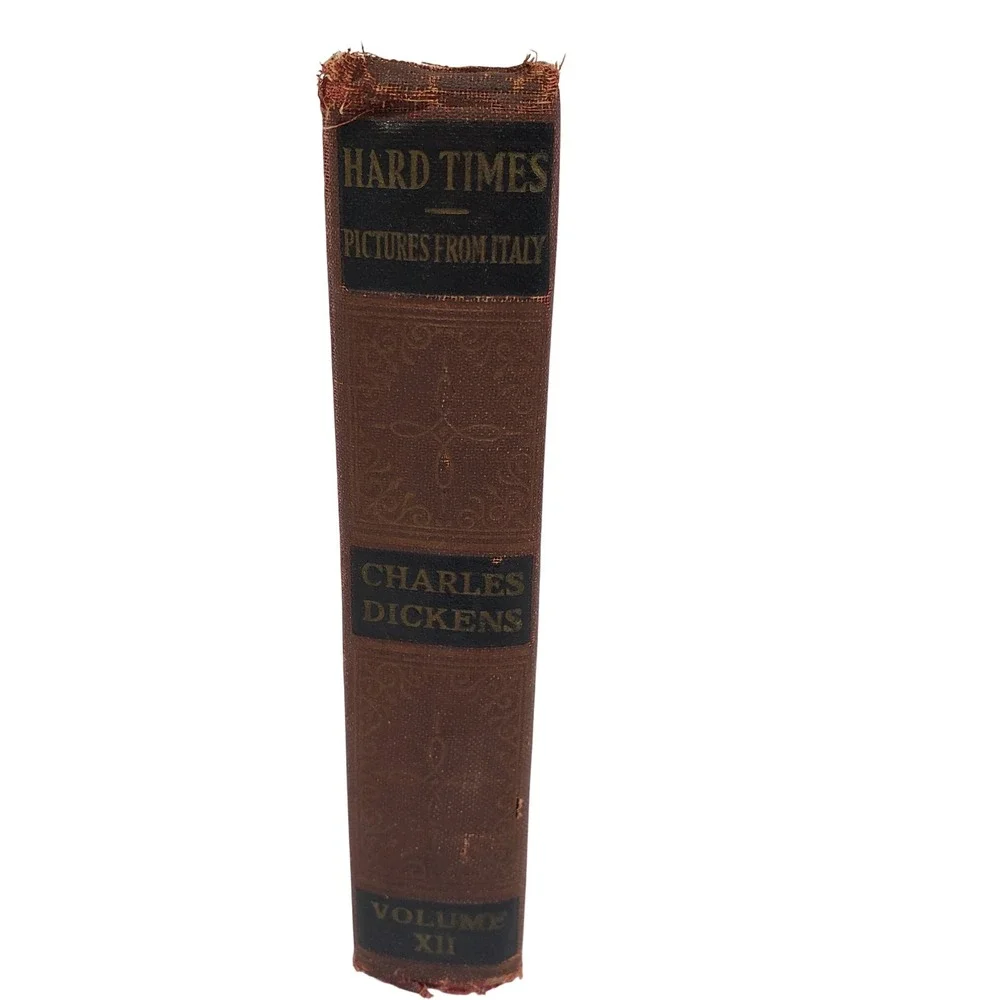 Charles Dickens Hard Times Pictures From Italy‎ Volume XII Antique Book